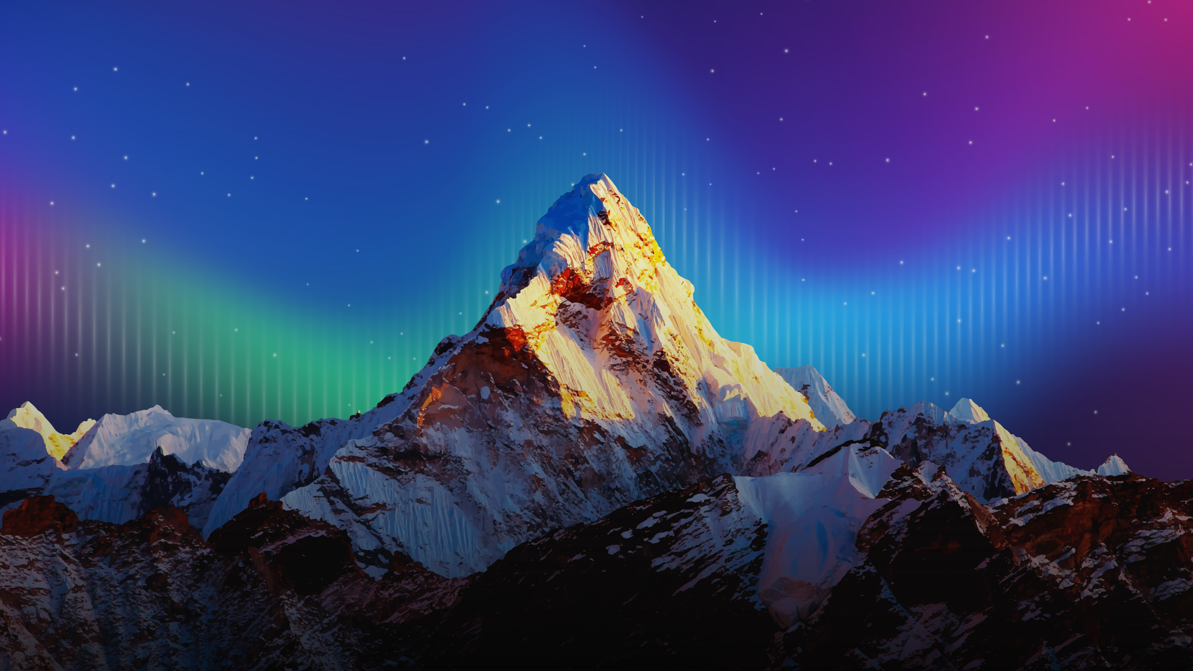 Mount Everest, Natur, Naturlandschaft, Atmosphäre, Licht. Wallpaper in 3840x2160 Resolution