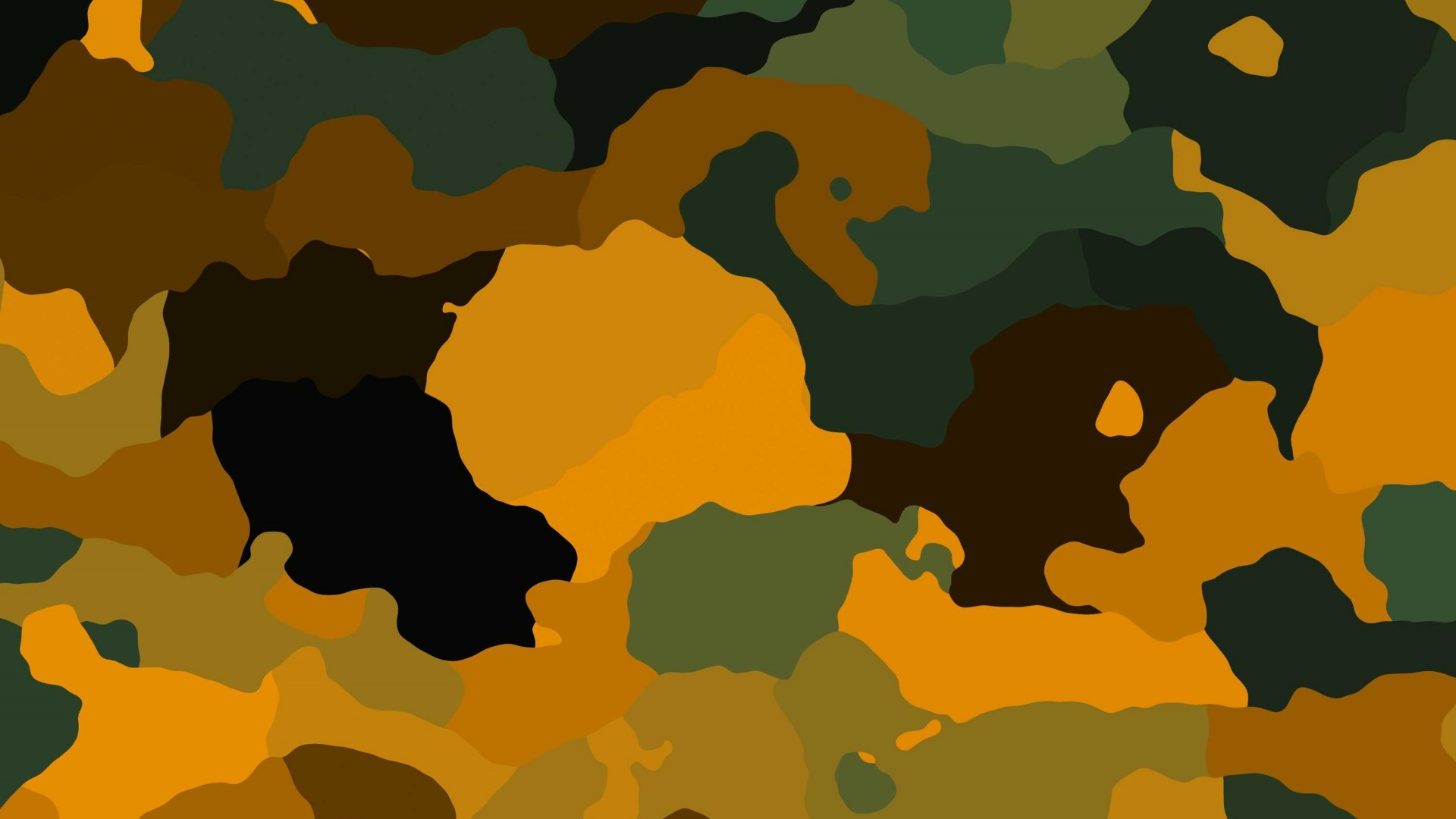 Yellow and Black Abstract Painting. Wallpaper in 1920x1080 Resolution