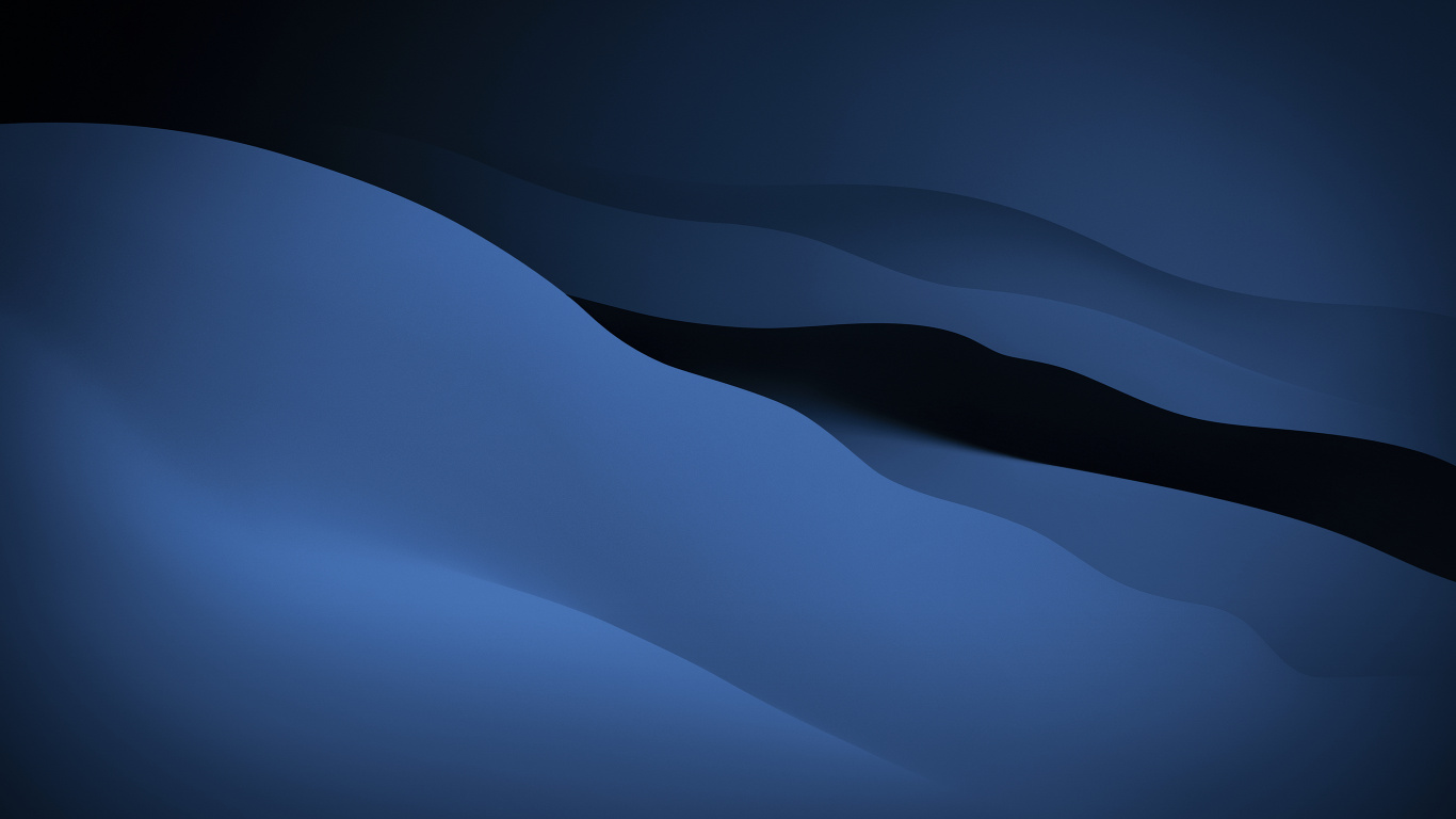 IOS, Apple, Bleu Pacifique, Pente, de Teintes et de Nuances. Wallpaper in 1366x768 Resolution