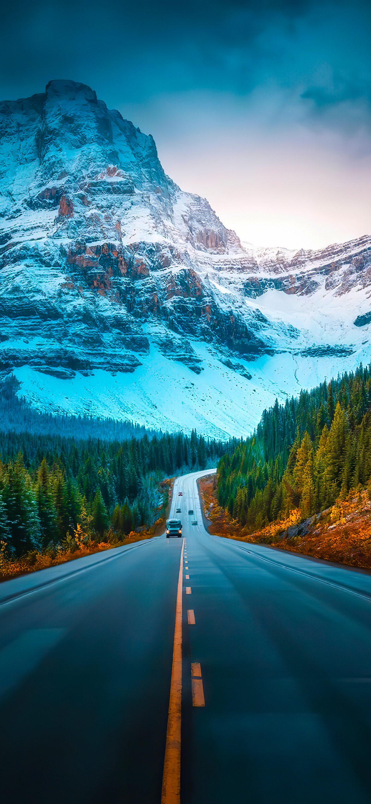 Manzana, Ios, Montaña, Luz, Paisaje Natural. Wallpaper in 1242x2688 Resolution