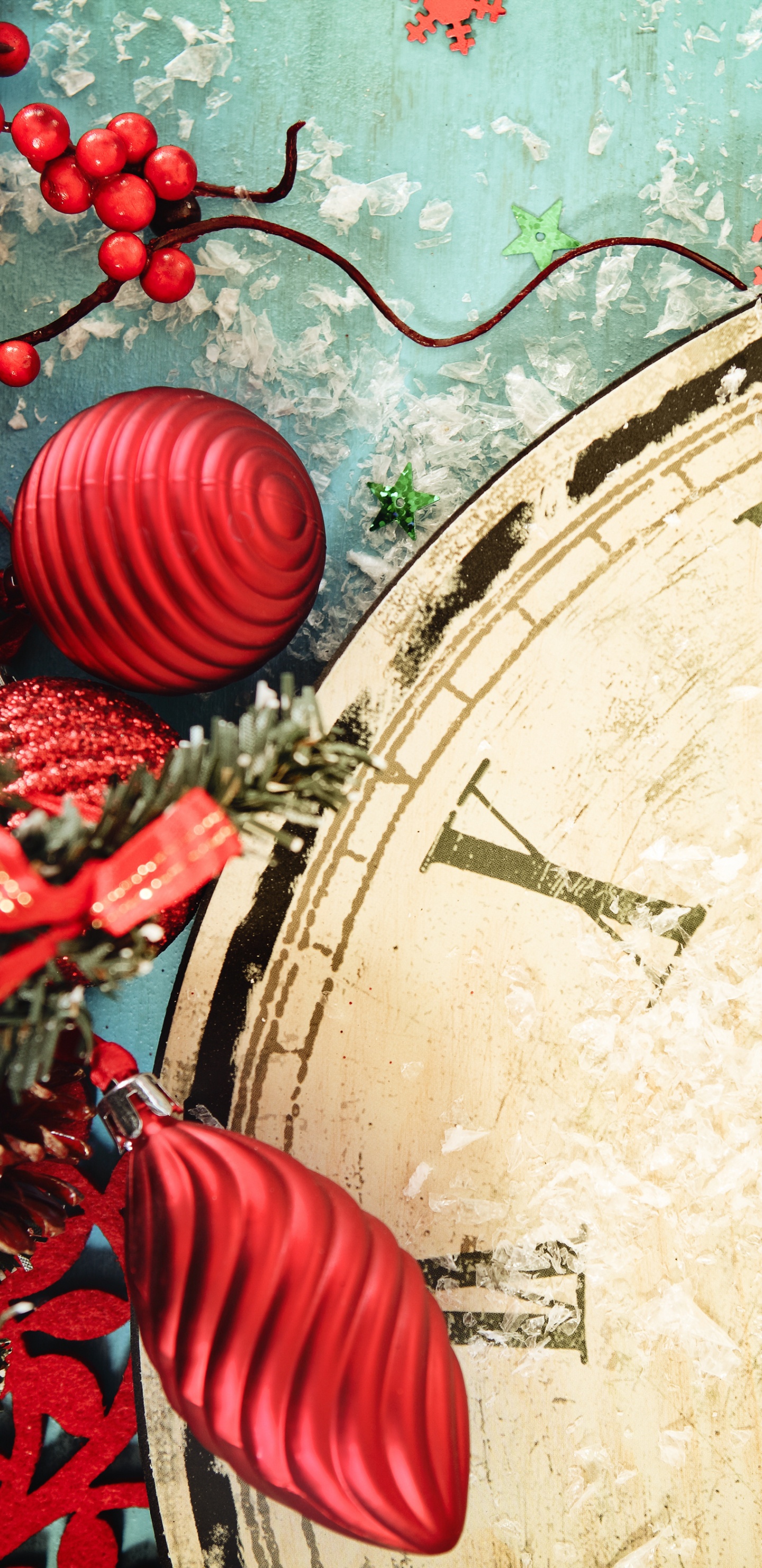 Neujahr, Weihnachten, Silvester, Christmas Ornament, Baum. Wallpaper in 1440x2960 Resolution