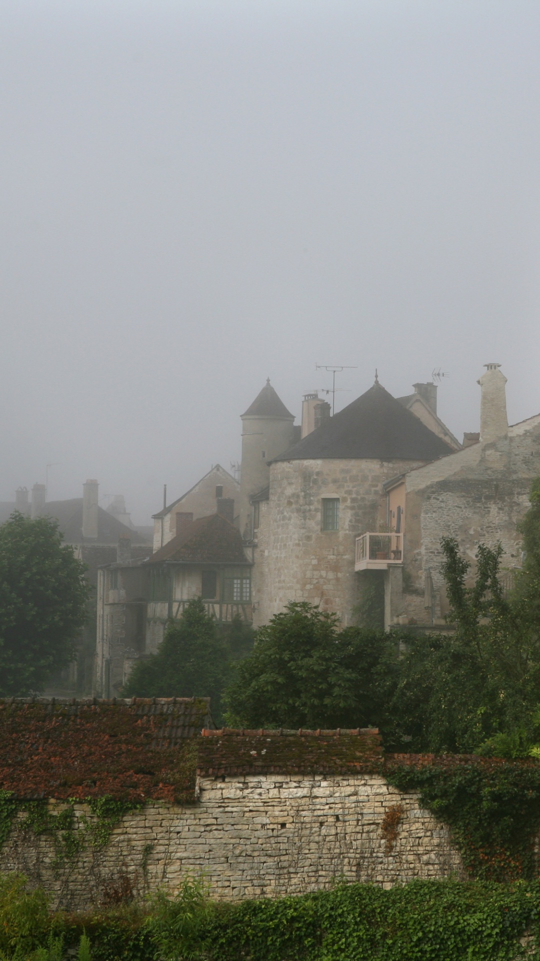 Bâtiment en Briques Brunes Près Des Arbres Verts Pendant la Journée. Wallpaper in 1080x1920 Resolution