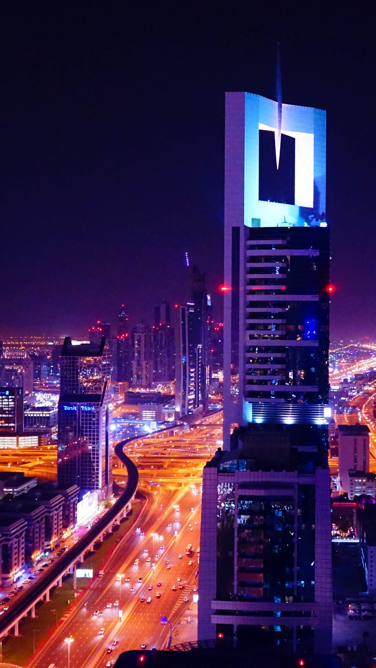 Ebene 43 Skylounge, Dubai, Wolkenkratzer, Gebäude, Tower Block. Wallpaper in 750x1334 Resolution