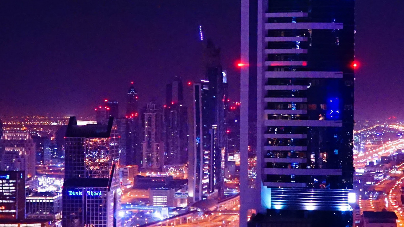Salón Del Cielo Del Nivel 43, Dubai, Edificio, Torre de Bloques, Electricidad. Wallpaper in 1366x768 Resolution