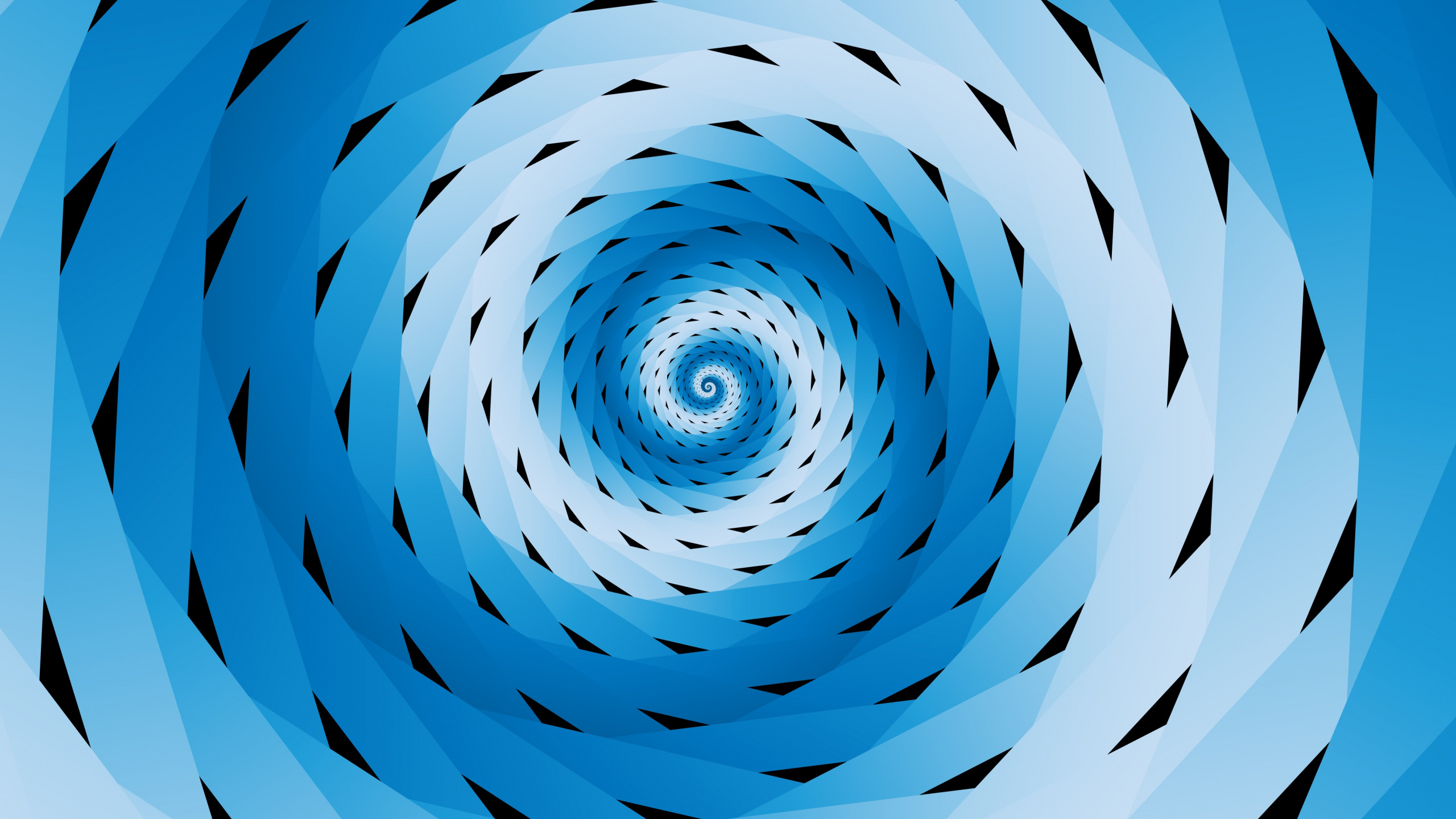 Braunes Spiralmuster Auf Weißem Hintergrund. Wallpaper in 2560x1440 Resolution