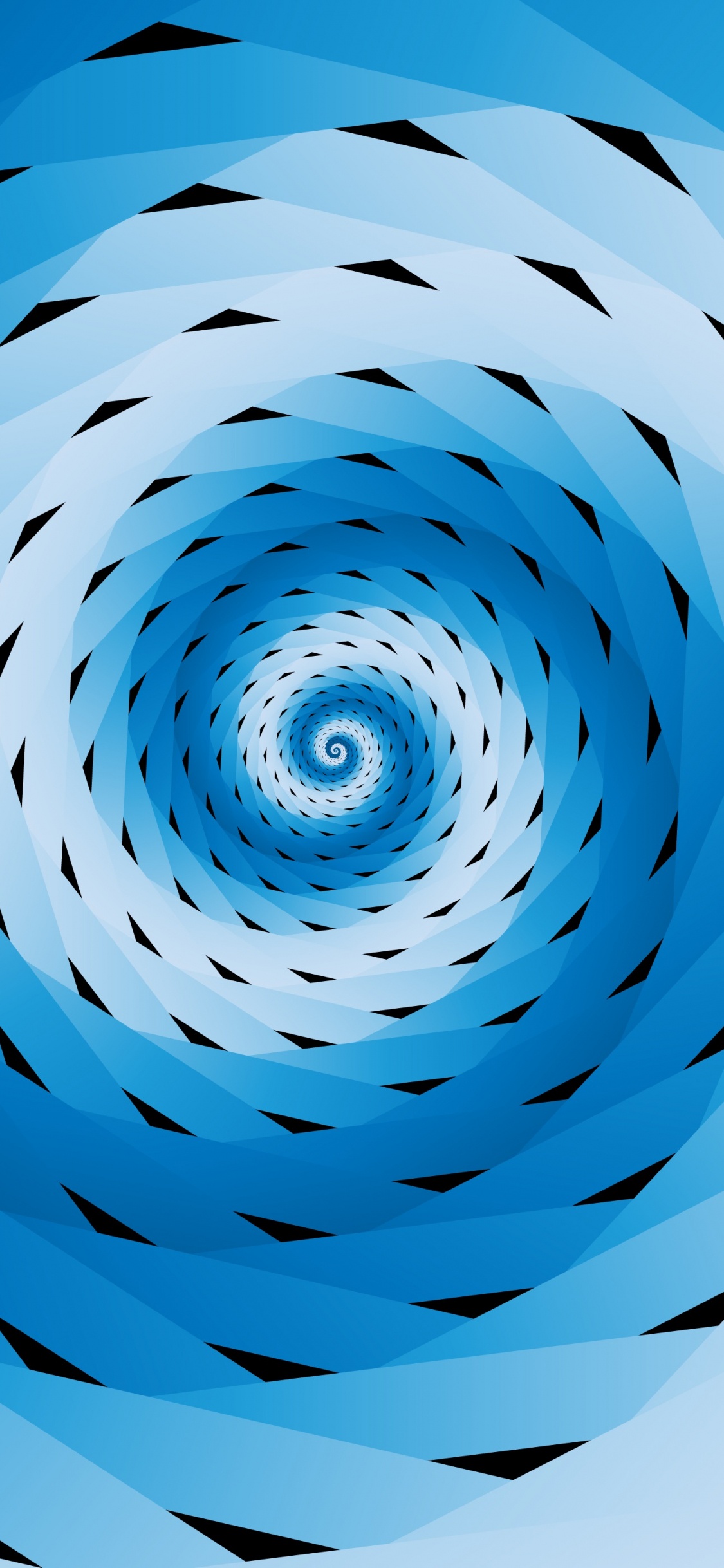 Motif Spirale Marron Sur Fond Blanc. Wallpaper in 1125x2436 Resolution