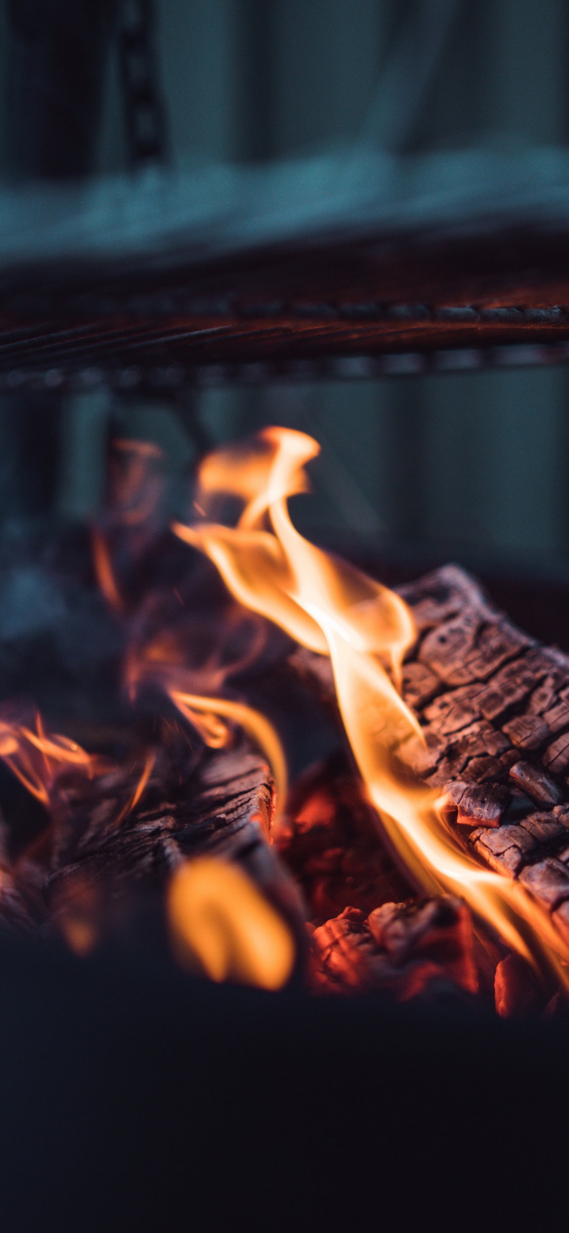 Fire, Flame, Heat, Gas, Fireplace. Wallpaper in 1125x2436 Resolution