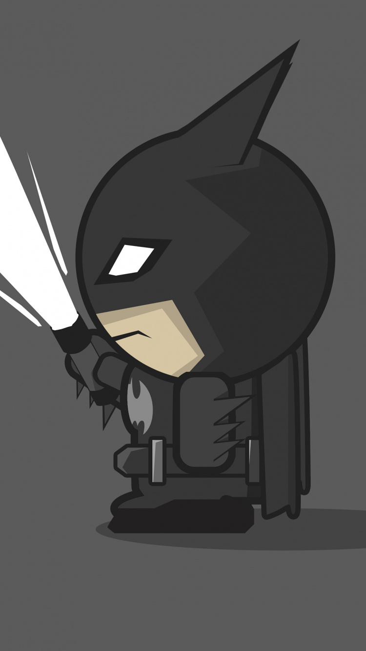 Ilustración de Gato Blanco y Negro. Wallpaper in 750x1334 Resolution