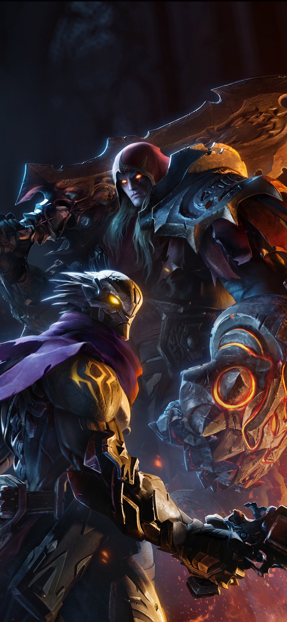 Darksiders, Demonio, Juego de Pc, Composición Digital, Espacio. Wallpaper in 1125x2436 Resolution