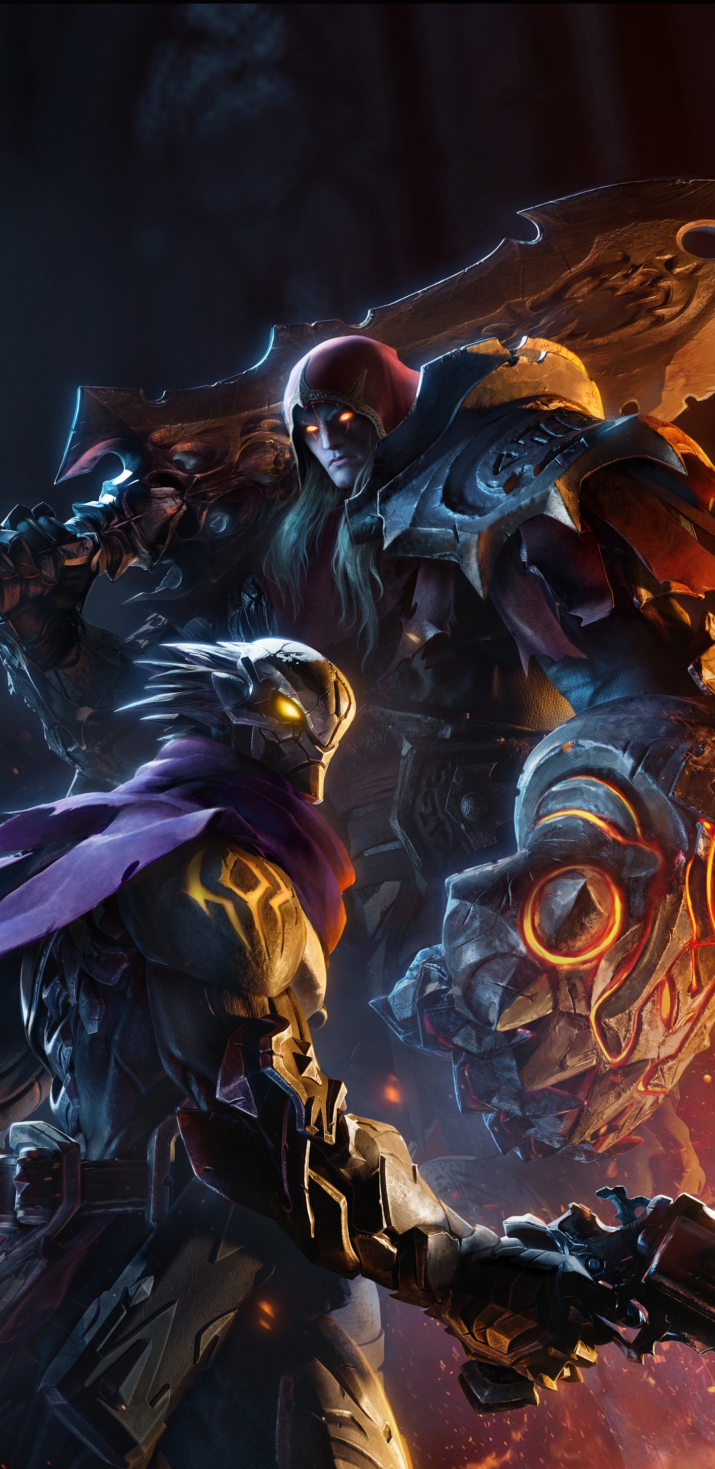 Darksiders, Dämonen, Pc-Spiel, Games, Digital Compositing. Wallpaper in 1440x2960 Resolution