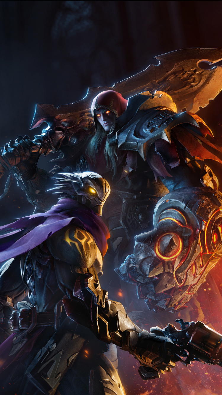 Darksiders, Dämonen, Pc-Spiel, Games, Digital Compositing. Wallpaper in 750x1334 Resolution