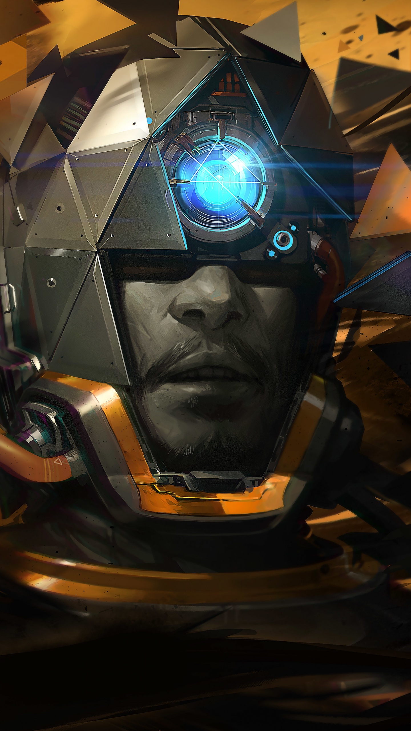 Kotaku, Kunst, Helm, Design, Kreative Kunst. Wallpaper in 1440x2560 Resolution