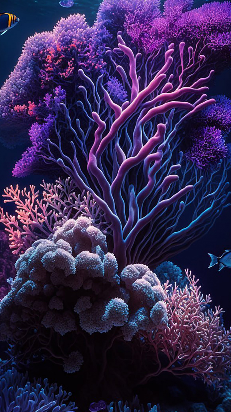 le Récif de Corail, Cnidaires, Coraux Pierreux, Écosystème, Anémone de Mer. Wallpaper in 750x1334 Resolution