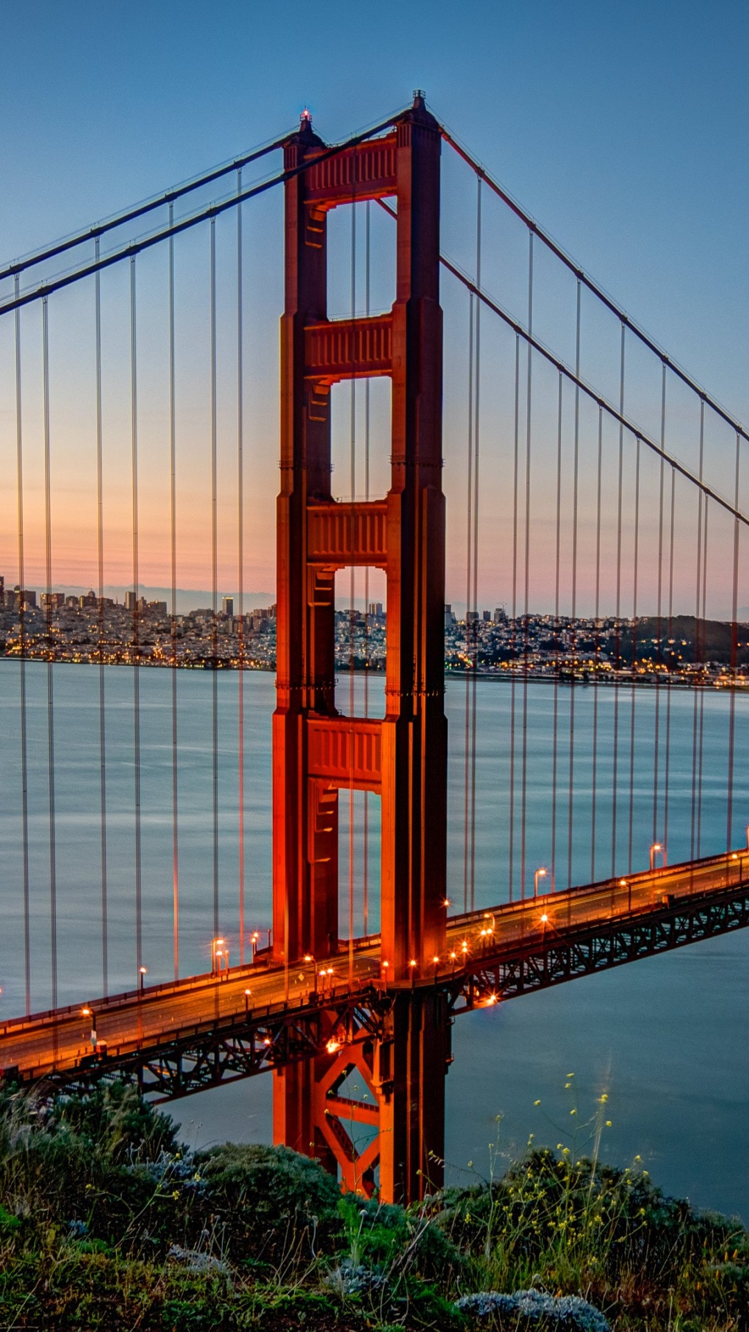 Golden Gate Bridge San Francisco Kalifornien. Wallpaper in 1080x1920 Resolution