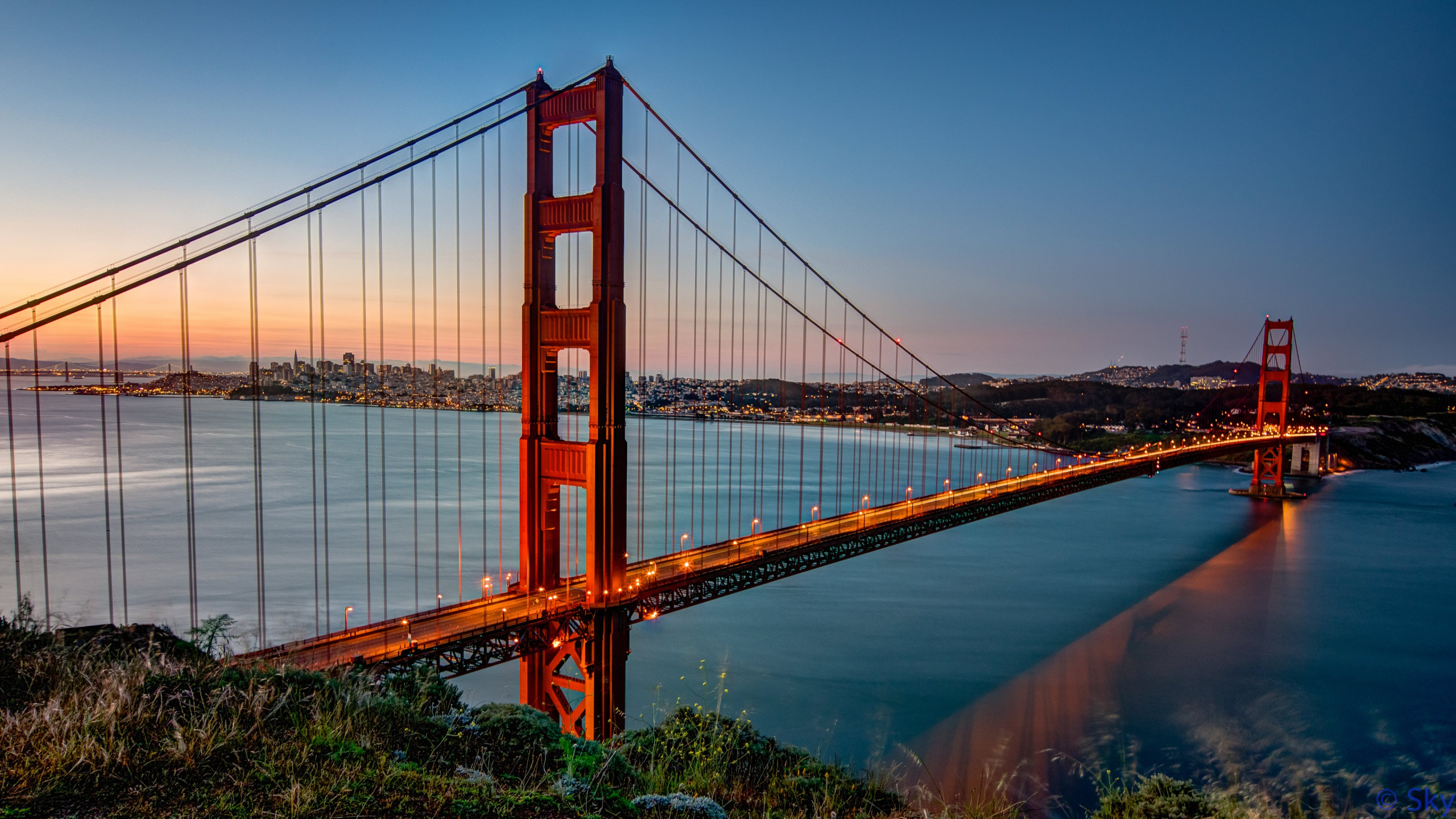 Golden Gate Bridge San Francisco California. Wallpaper in 2560x1440 Resolution