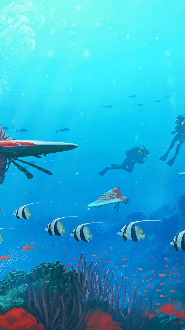 Simon Stlenhag Ocean, Art, la Science-fiction, L'art Numérique, Concept Art. Wallpaper in 720x1280 Resolution