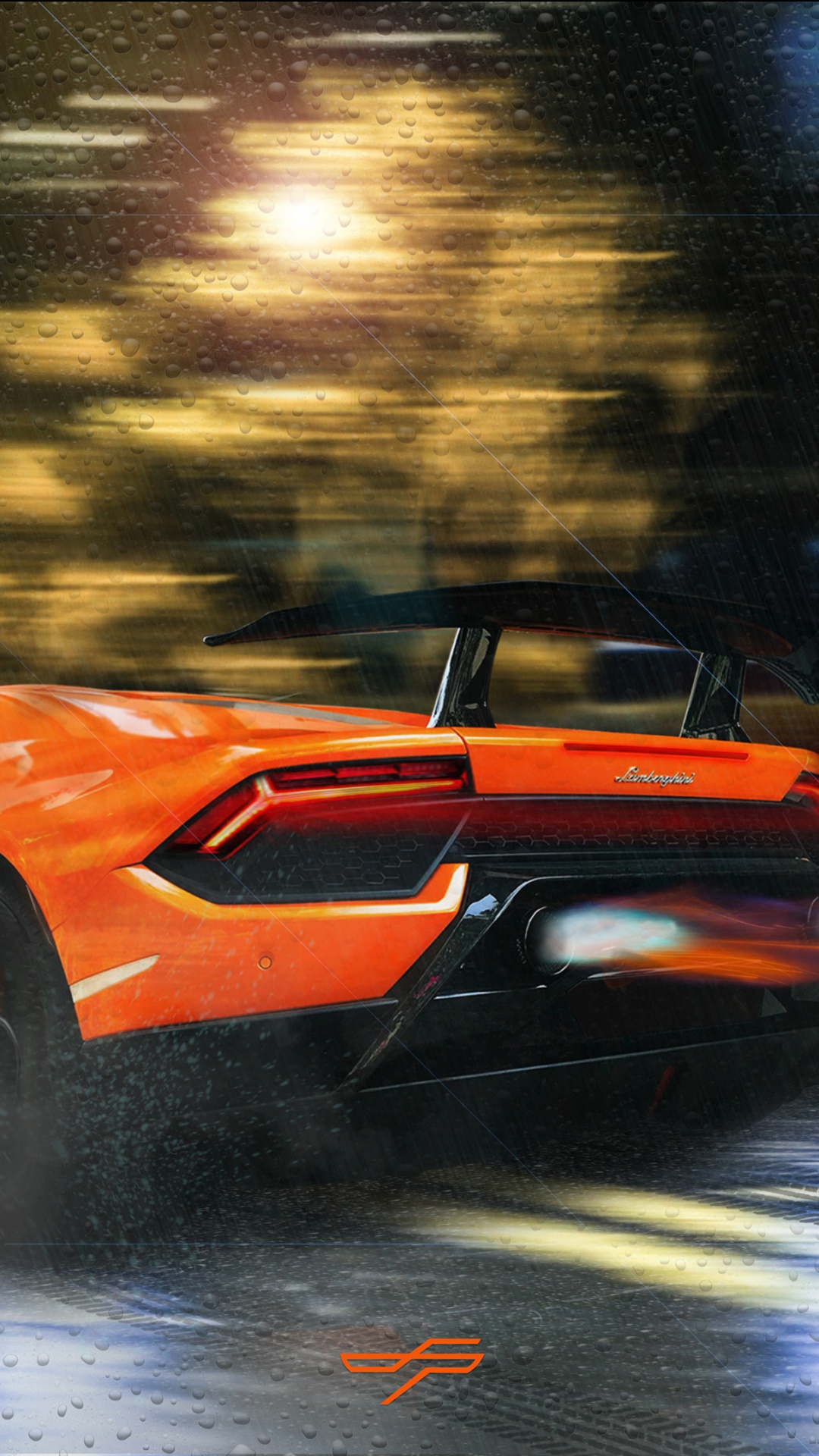 Ferrari Rouge 458 Italia Sur Route Pendant la Nuit. Wallpaper in 1080x1920 Resolution