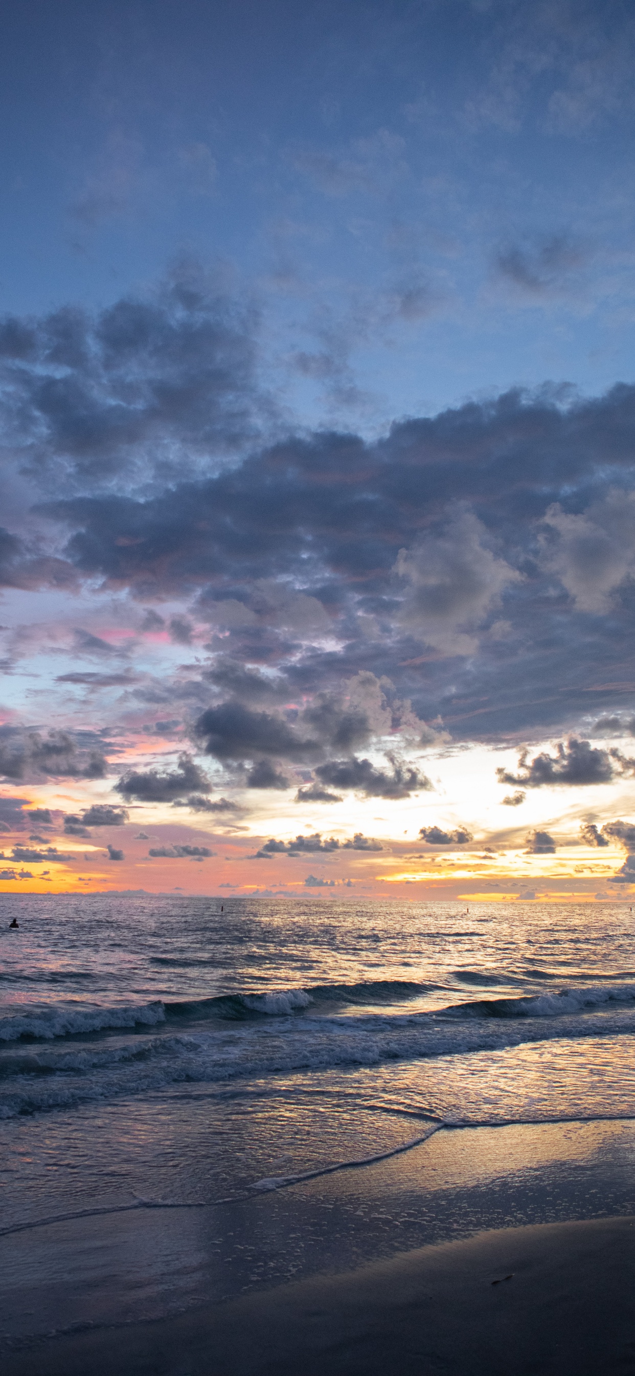 Meer, Horizont, Cloud, Ozean, Sonnenuntergang. Wallpaper in 1242x2688 Resolution