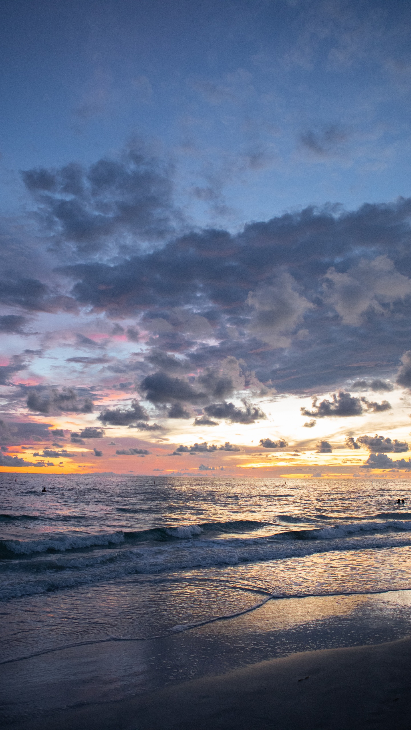 Meer, Horizont, Cloud, Ozean, Sonnenuntergang. Wallpaper in 1440x2560 Resolution