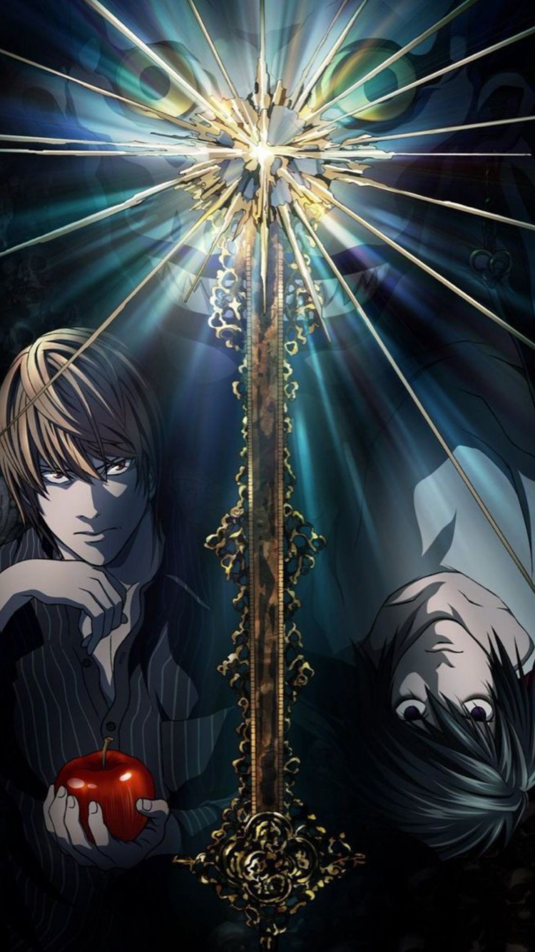 Affiche de Death Note, Light Yagami, Ryuk, Death Note, Affiche. Wallpaper in 750x1334 Resolution