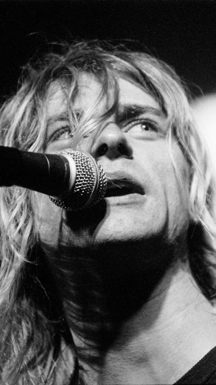 Nirvana, Grunge, Performance, Singing, Entertainment. Wallpaper in 750x1334 Resolution