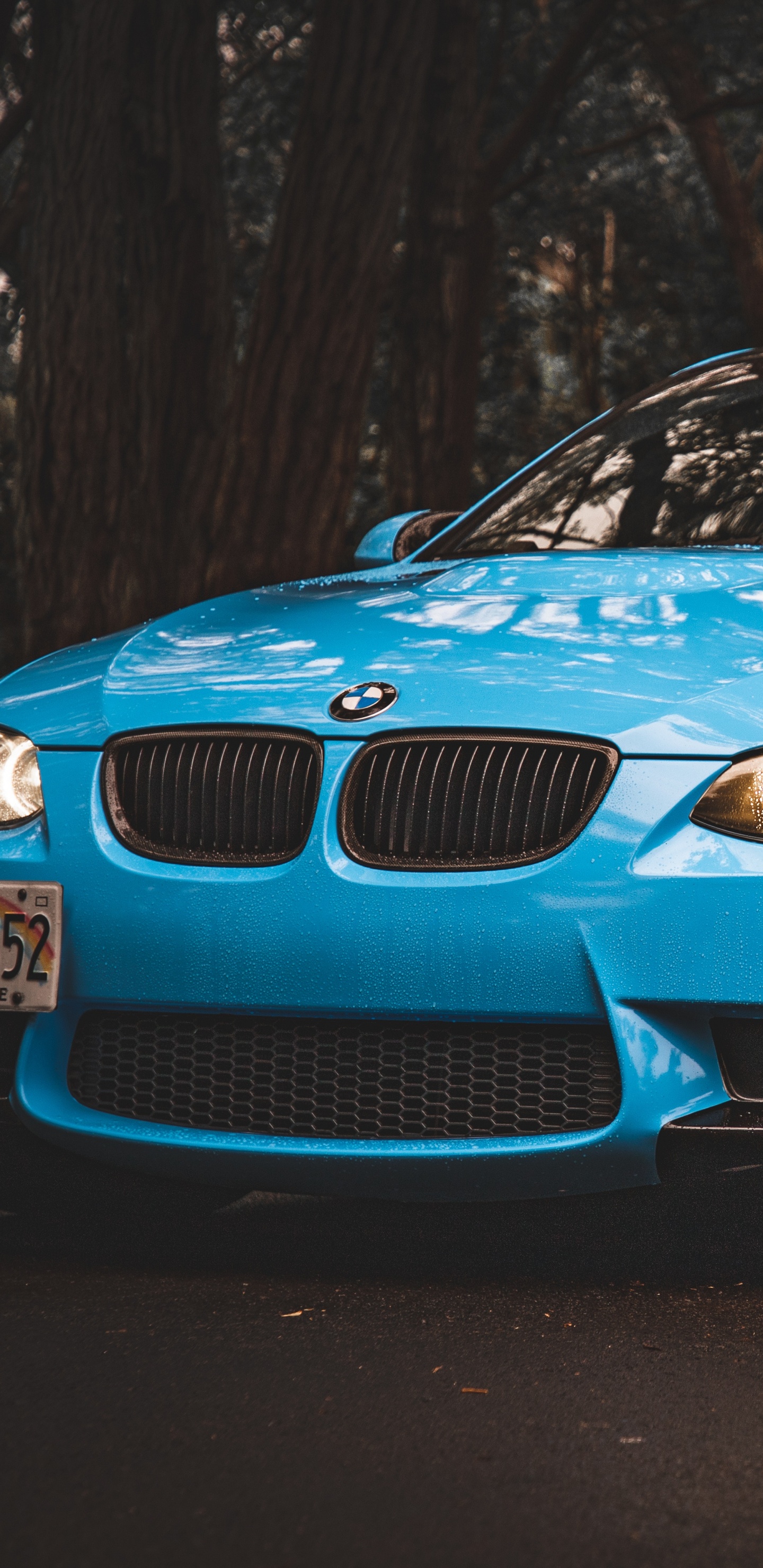 Blau Bmw m3 Coupe. Wallpaper in 1440x2960 Resolution