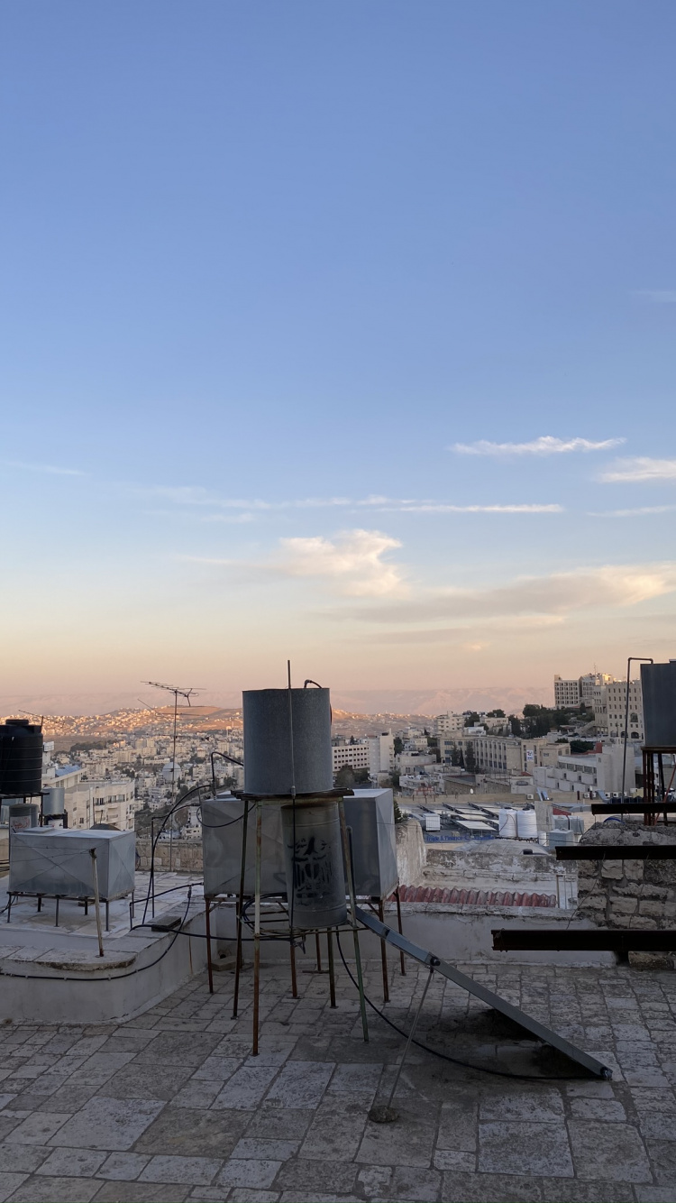 Skyscraper, Horizon, Roof, Composite Material, Evening. Wallpaper in 750x1334 Resolution