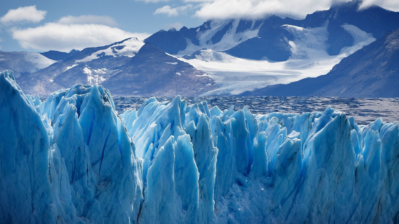 冰川, 冰川地貌, 极地冰盖, 冰山, 安装的风景 壁纸 1280x720 允许