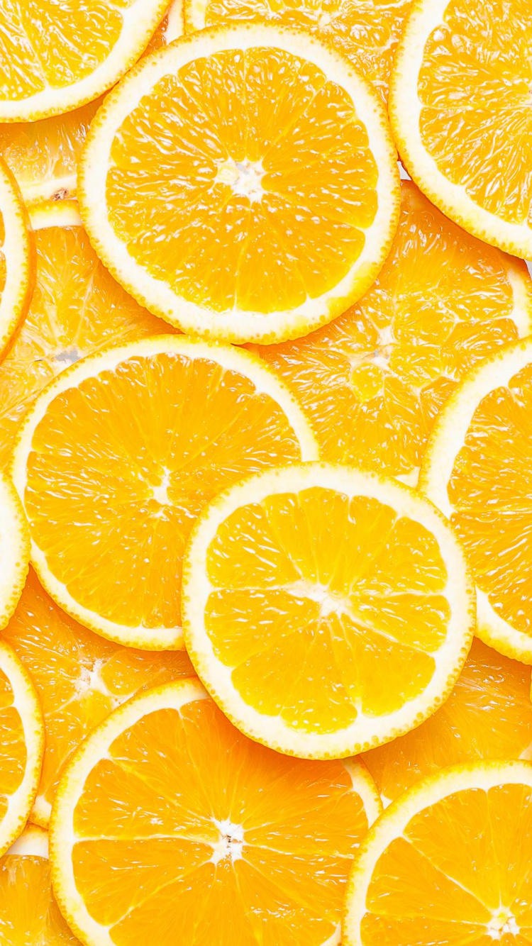 Orange Fruits on White Ceramic Plate. Wallpaper in 750x1334 Resolution