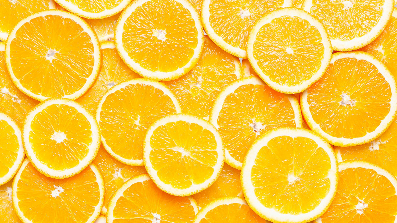 Frutas Naranjas en Placa de Cerámica Blanca. Wallpaper in 1280x720 Resolution