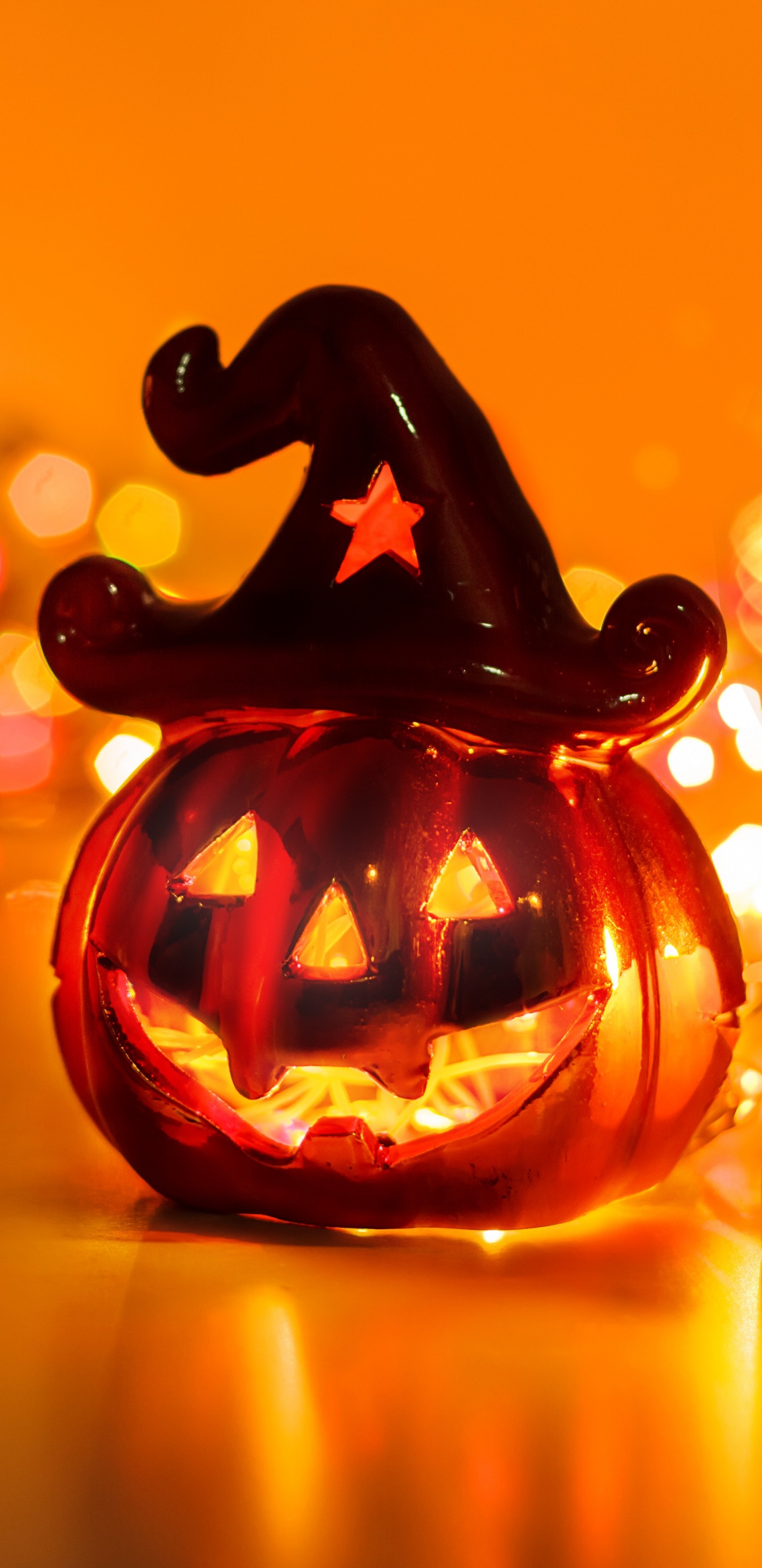 Orange, Pumpkin, Jack o Lantern, Lighting, Candle. Wallpaper in 1440x2960 Resolution