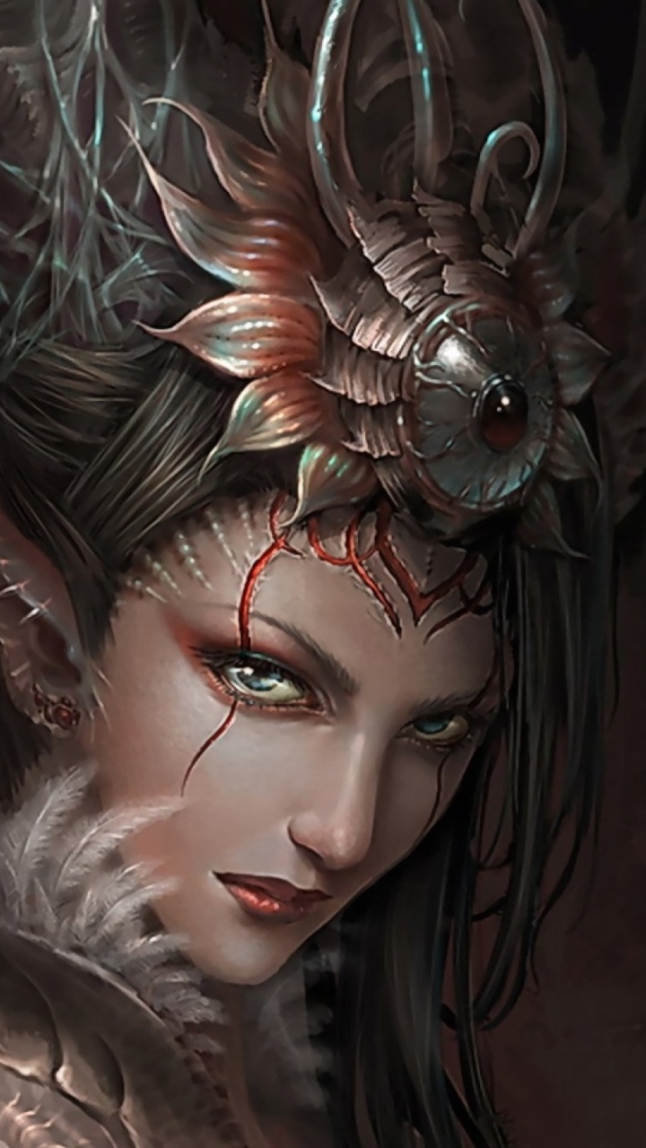 Art Fantastique, Elfe, Fantasy, Art, Dark Fantasy. Wallpaper in 720x1280 Resolution