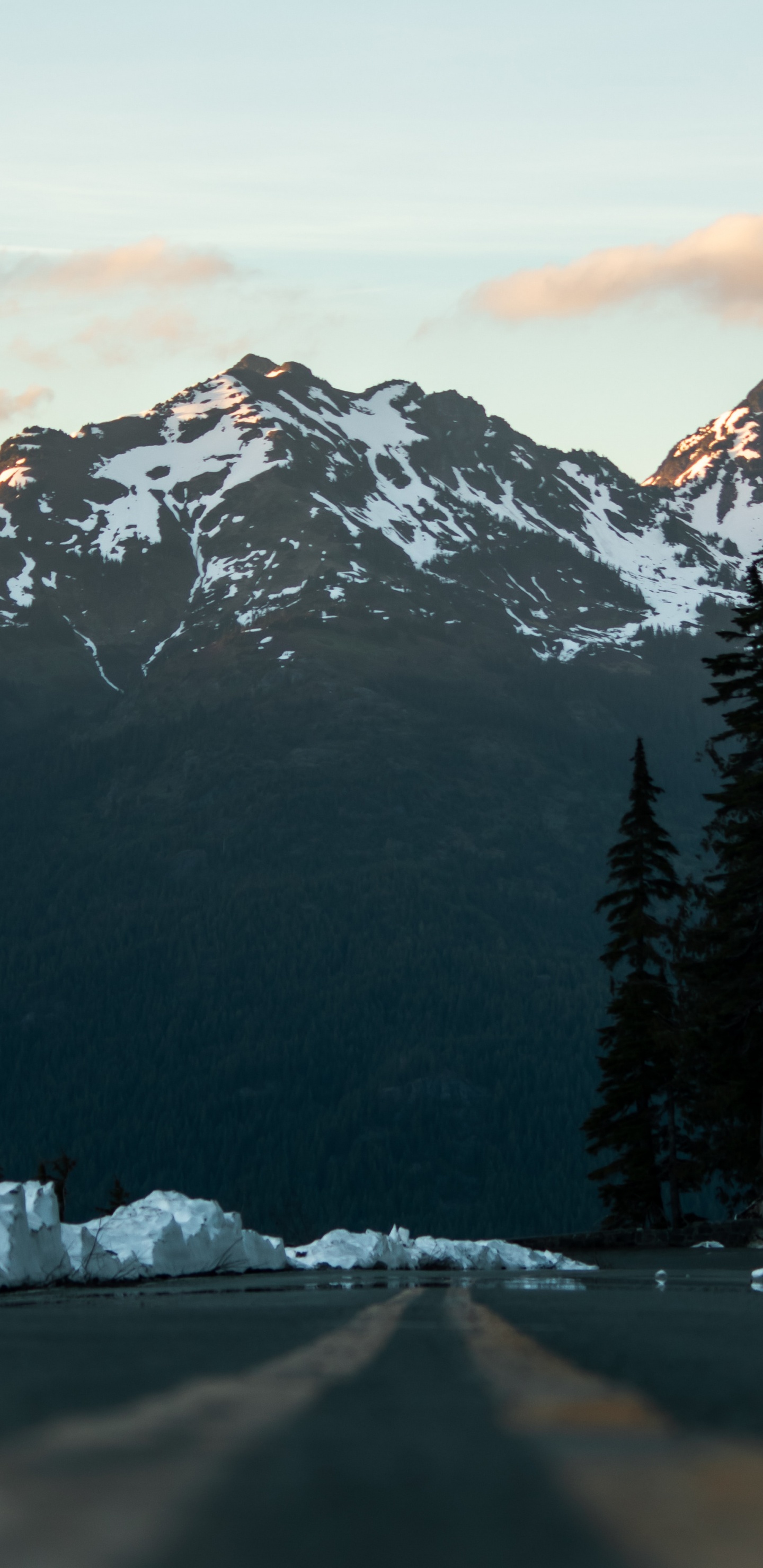 Nature, Mountainous Landforms, Mountain, Snow, Mountain Range. Wallpaper in 1440x2960 Resolution