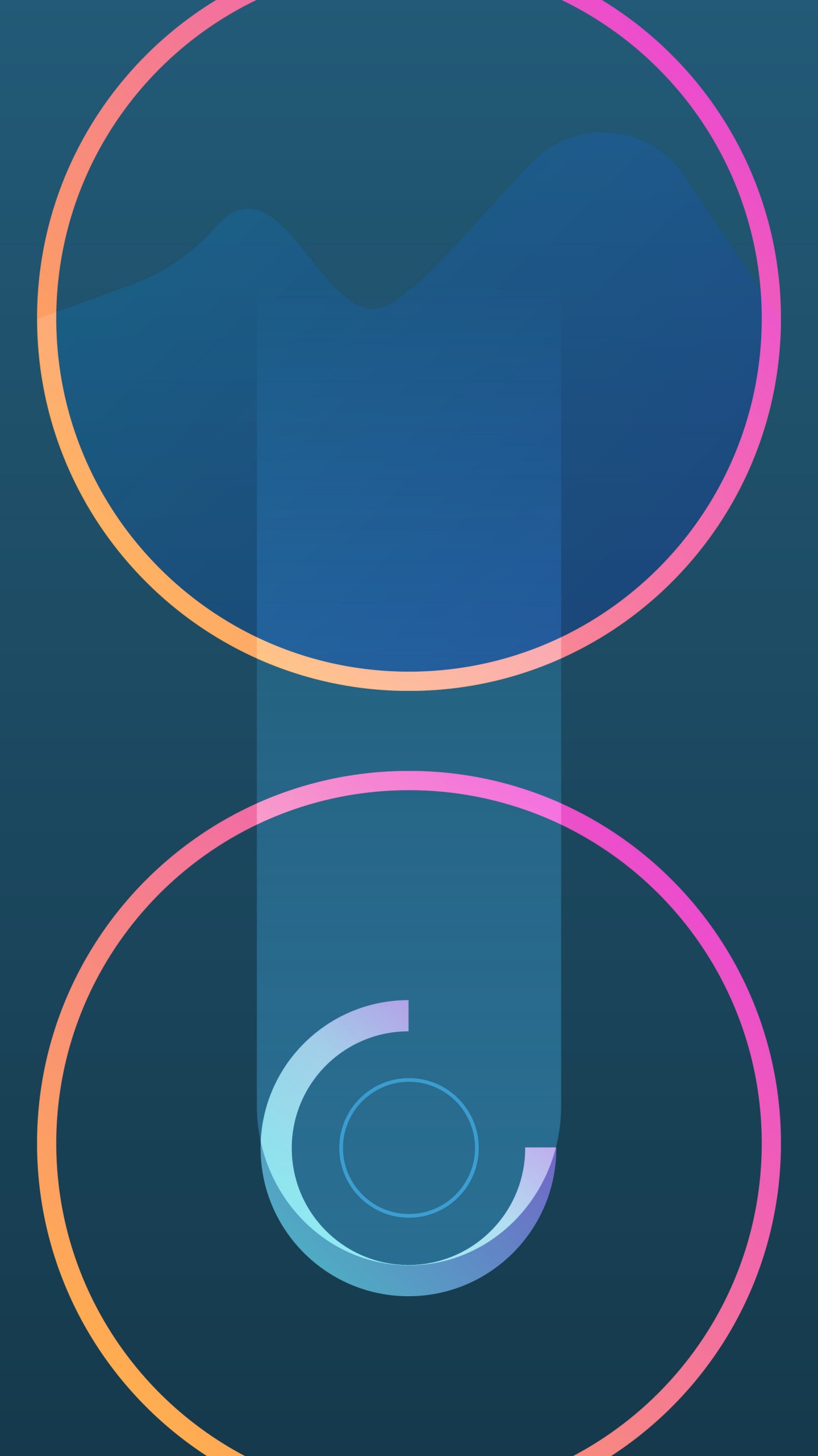 Cercle, Graphisme, Azure, Art, Oiseau. Wallpaper in 1440x2560 Resolution