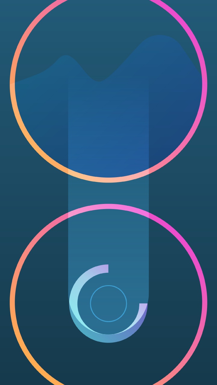 Cercle, Graphisme, Azure, Art, Oiseau. Wallpaper in 720x1280 Resolution