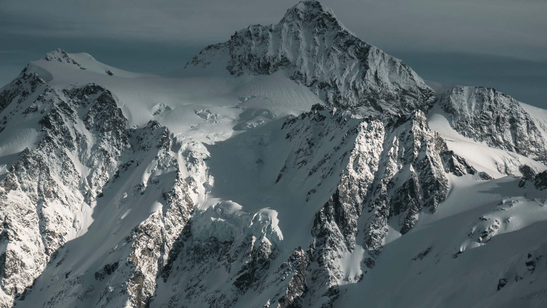 Gletscher-landform, Massivs, Winter, Himmel, Alpen. Wallpaper in 1920x1080 Resolution