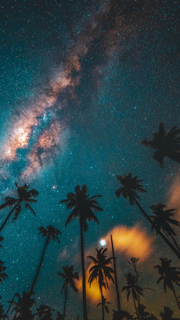 Ciel Plein D'étoiles, Rachel Philippe, Jeu Froid, Seum Dero, Nuit. Wallpaper in 720x1280 Resolution