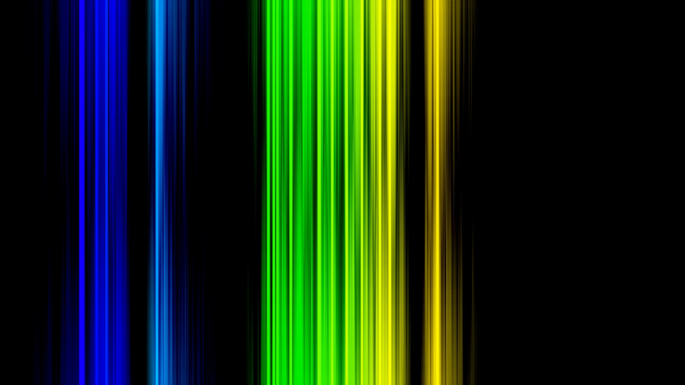 Grün Blau Und Schwarz Gestreifte Lichter. Wallpaper in 1366x768 Resolution