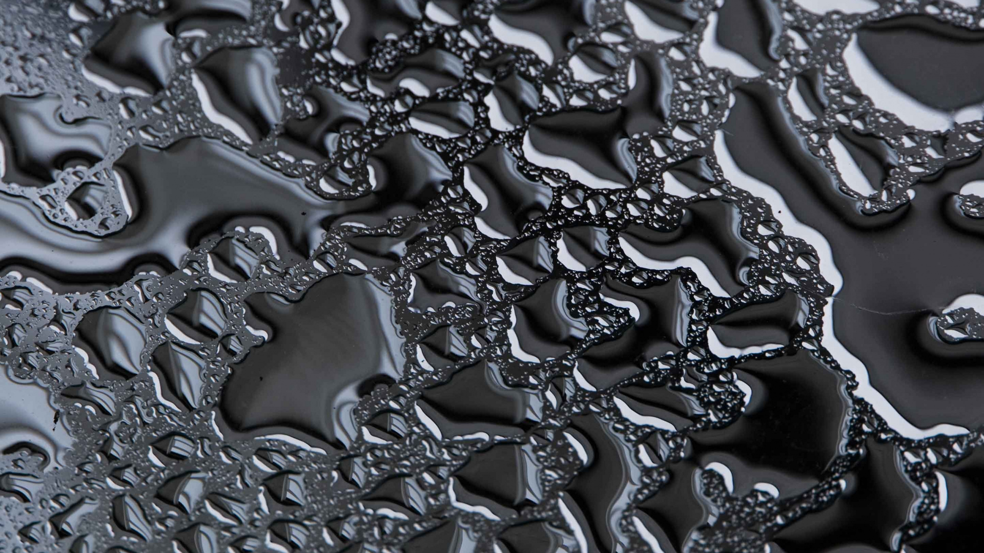 Water Droplets on Clear Glass. Wallpaper in 1920x1080 Resolution