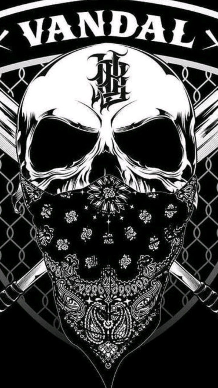Skull, dj Arjuna Kangean, Painting, Illustration, Visual Arts. Wallpaper in 720x1280 Resolution