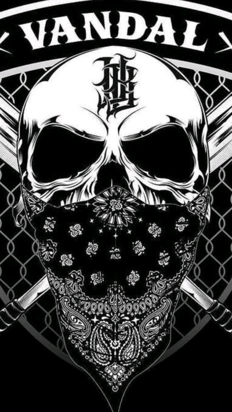 Skull, dj Arjuna Kangean, Painting, Illustration, Visual Arts. Wallpaper in 750x1334 Resolution