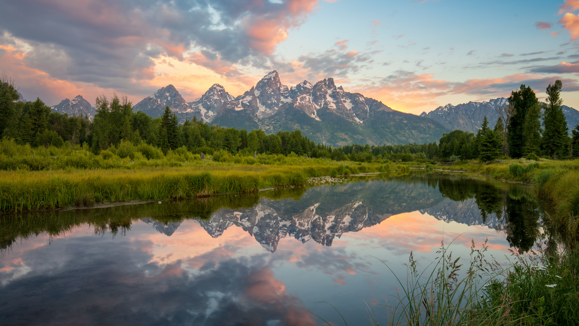 Grand Teton National Park, Grand Teton, Delta Lake, Snake River, Grand Teton National Park Wyoming. Wallpaper in 1920x1080 Resolution