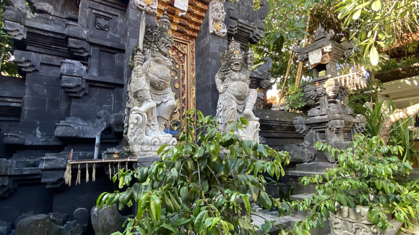 Bali, Chinese Architecture, Garden, Houseplant, Plant. Wallpaper in 1366x768 Resolution