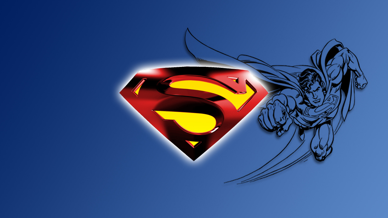 超人的标志, 超级英雄, 蝙蝠侠, 天空, 黄色的 壁纸 1280x720 允许