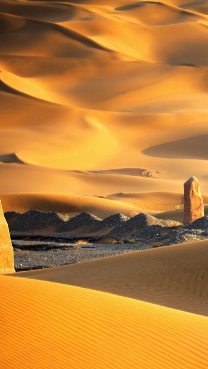 Persona Caminando en el Desierto Durante el Día. Wallpaper in 720x1280 Resolution