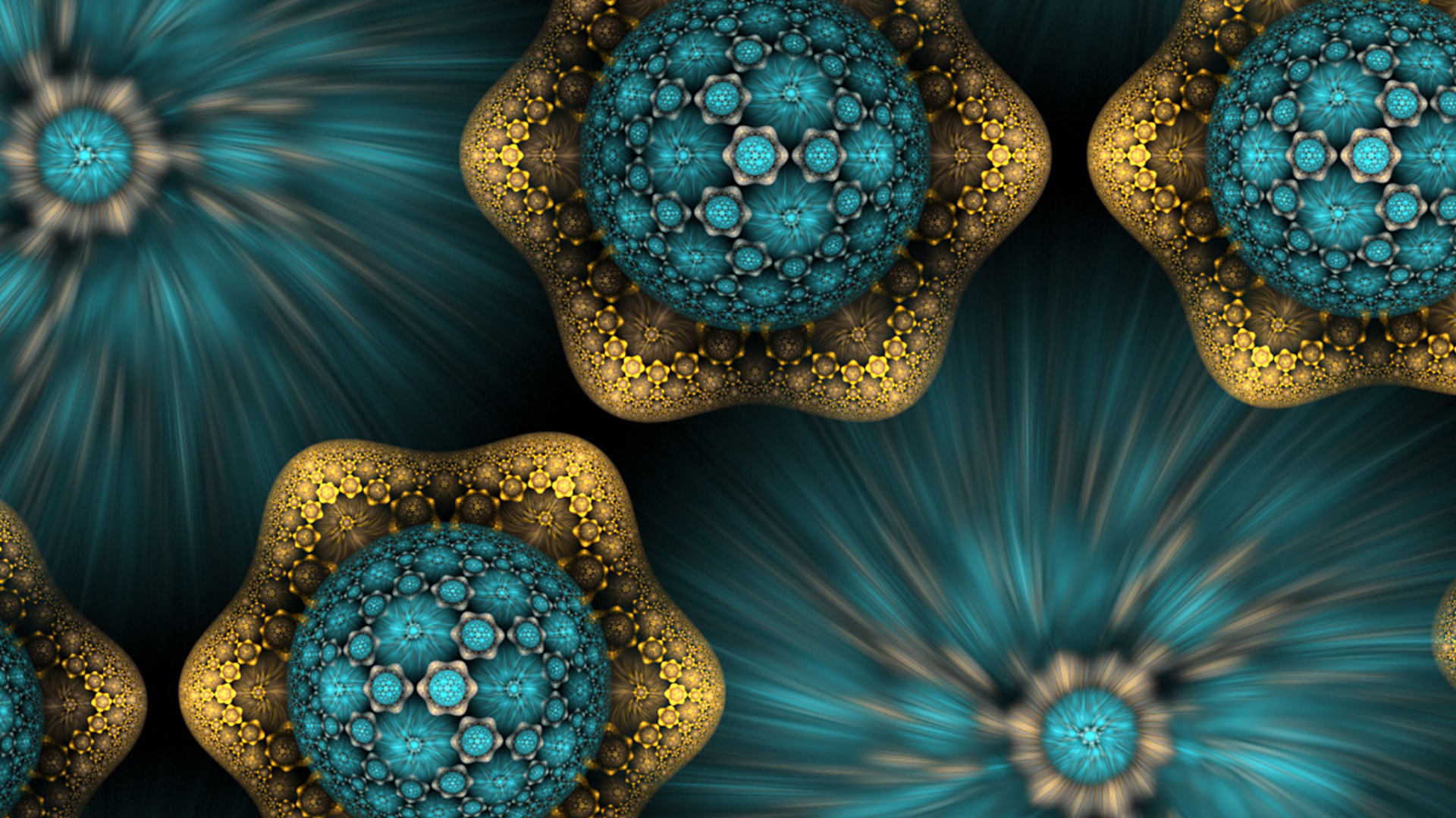 Green and Brown Floral Decor. Wallpaper in 1920x1080 Resolution