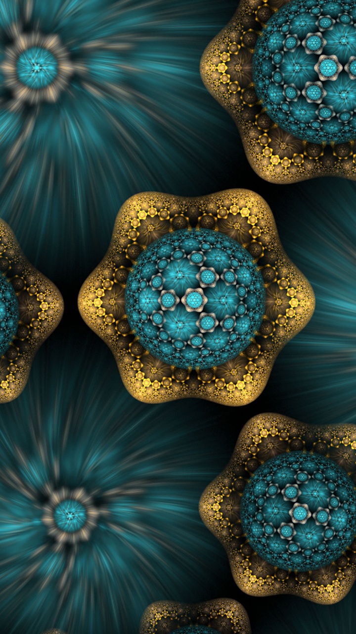 Green and Brown Floral Decor. Wallpaper in 720x1280 Resolution