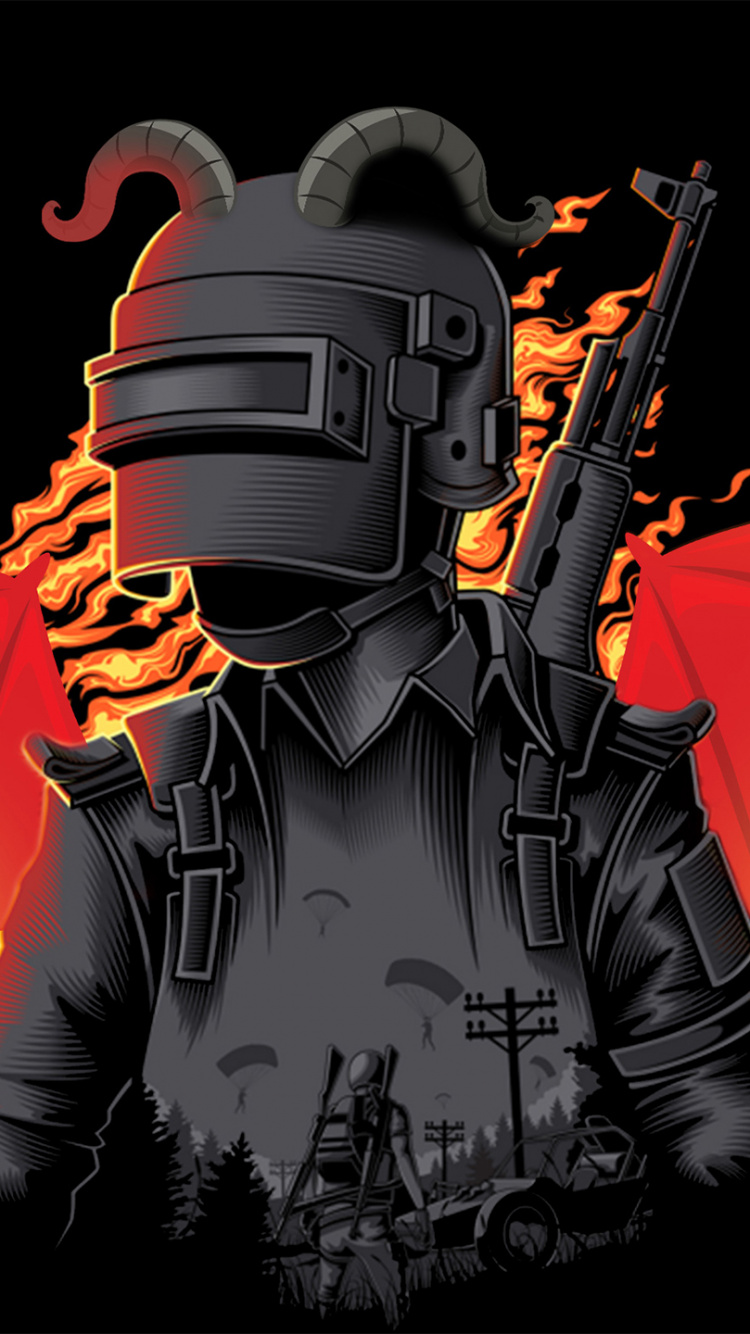 橙色, 图形设计, 艺术, 虚构的人物 壁纸 750x1334 允许