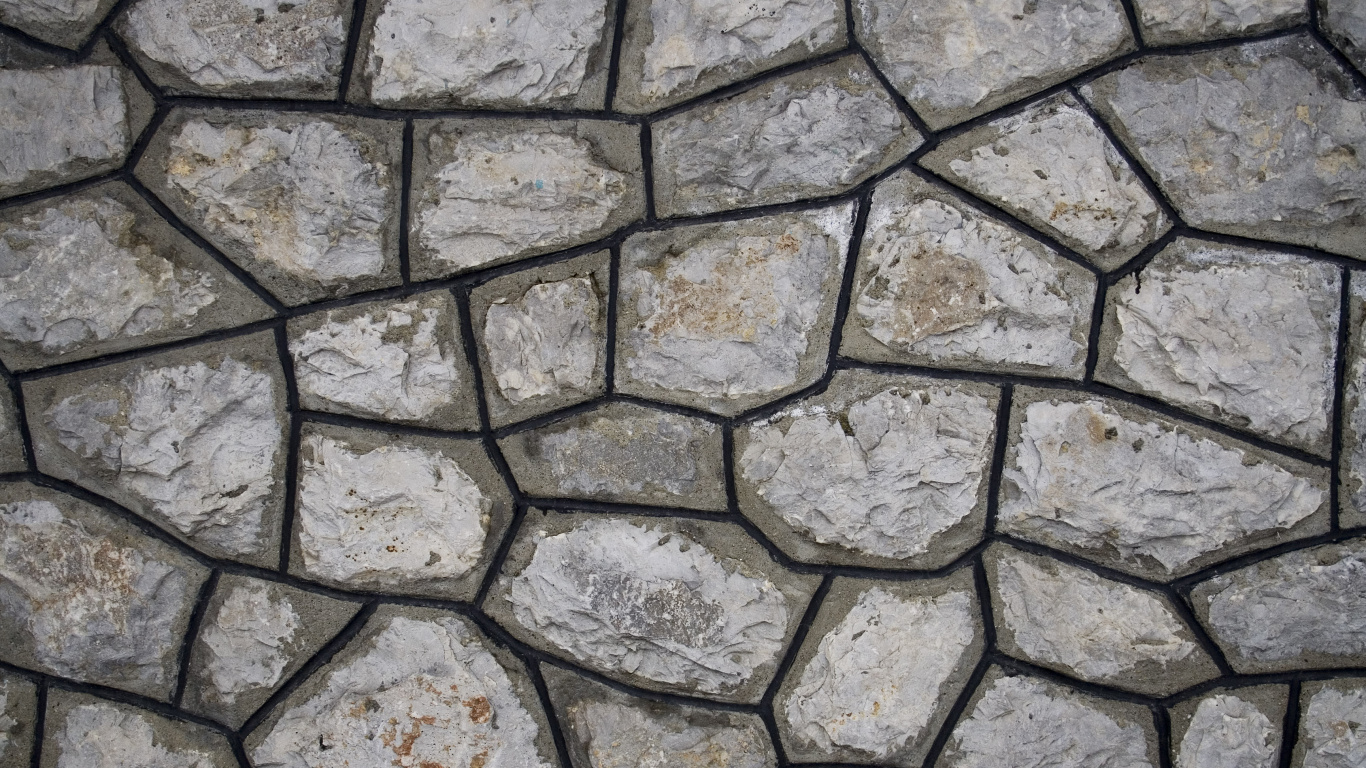 Bloques de Hormigón Gris y Blanco. Wallpaper in 1366x768 Resolution