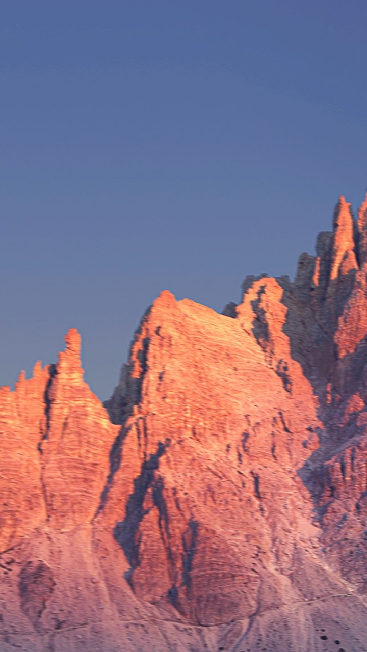 Brown Rocky Mountain Under Blue Sky During Daytime. Wallpaper in 720x1280 Resolution